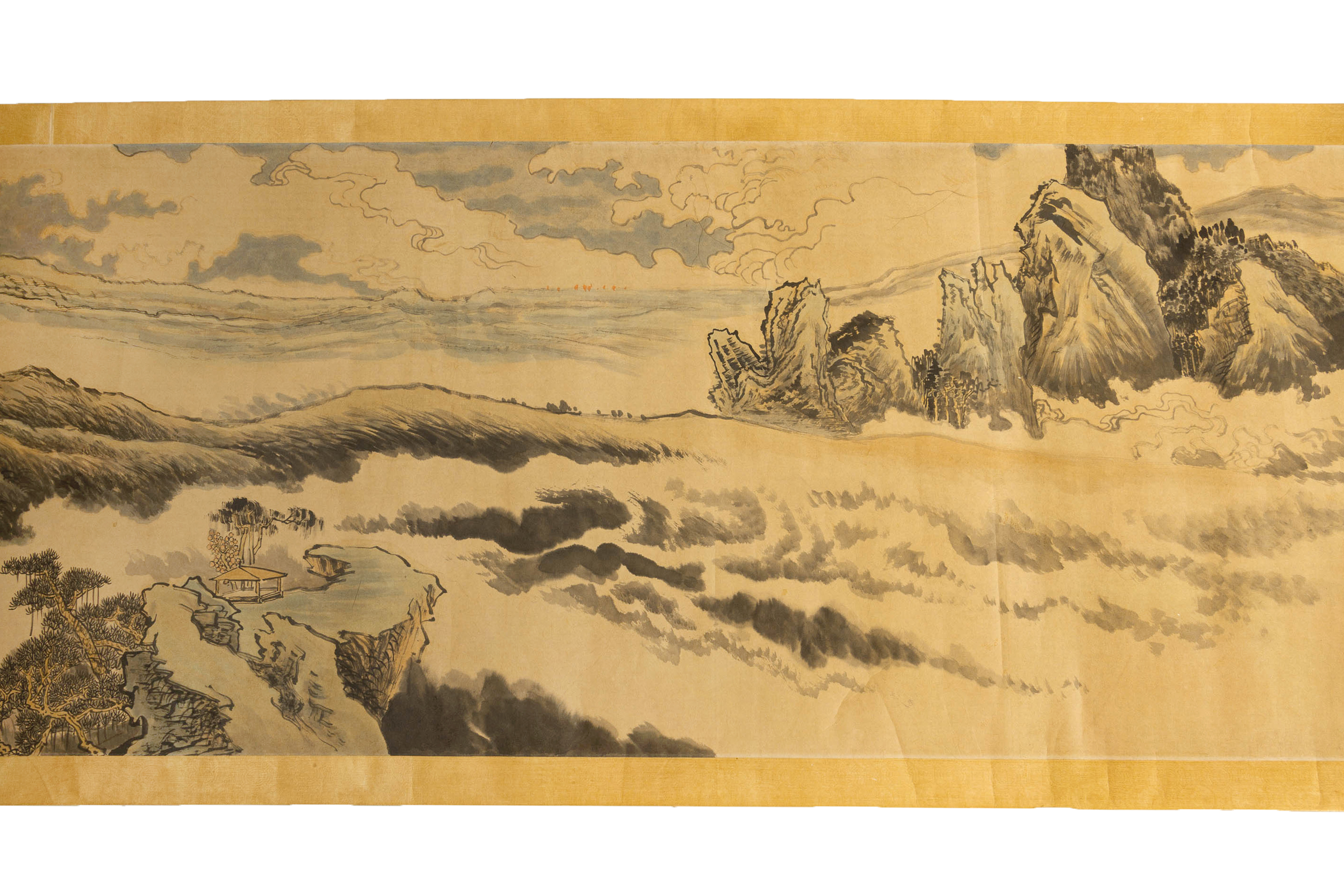 A VERY LONG CHINESE LANDSCAPE SCROLL - Image 2 of 5