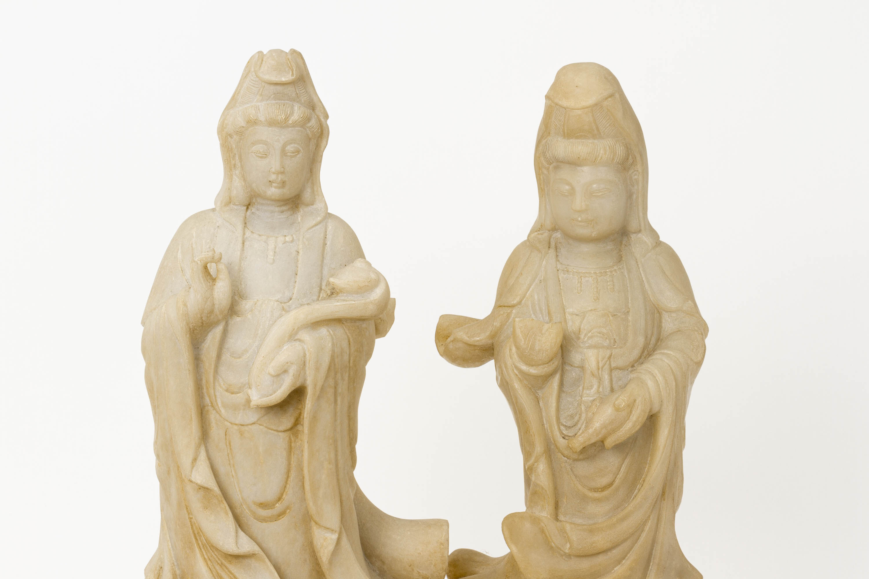 A GROUP OF FOUR CHINESE STONE CARVINGS - Image 2 of 3