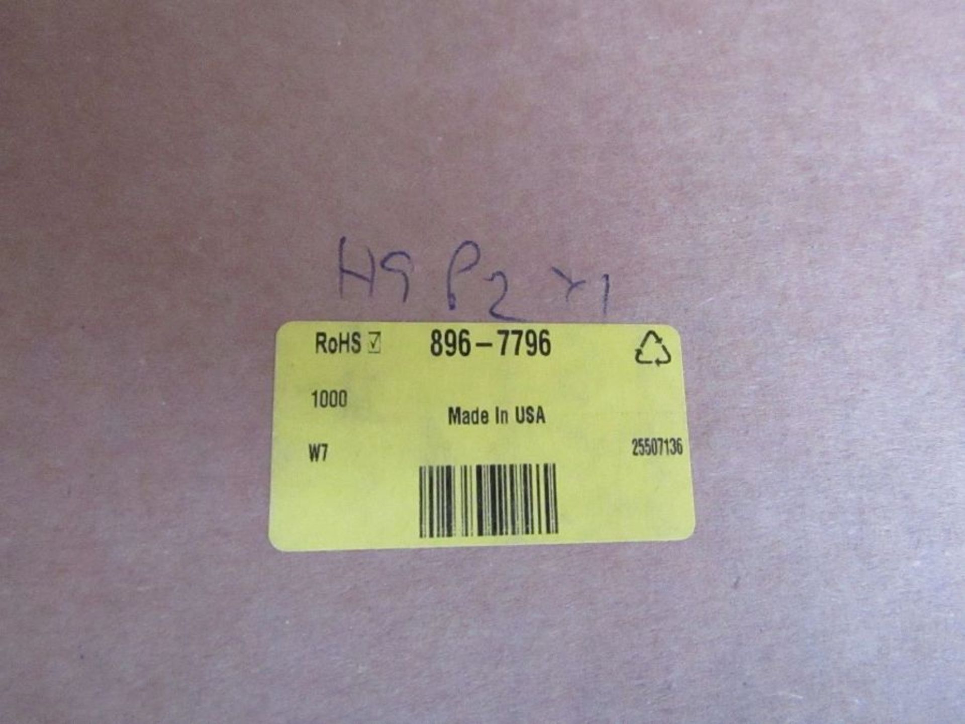 Box of 1000 TE Connectivity D-SCE Heat Shrink Cable Marker Yellow 1005fc 8967796 - Image 3 of 3
