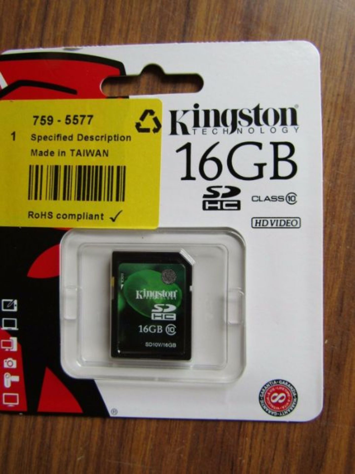 7 x Kingston 16GB SDHC Card - Memory Card - Class 10 + 3 x 4GB cards - P2 7595577