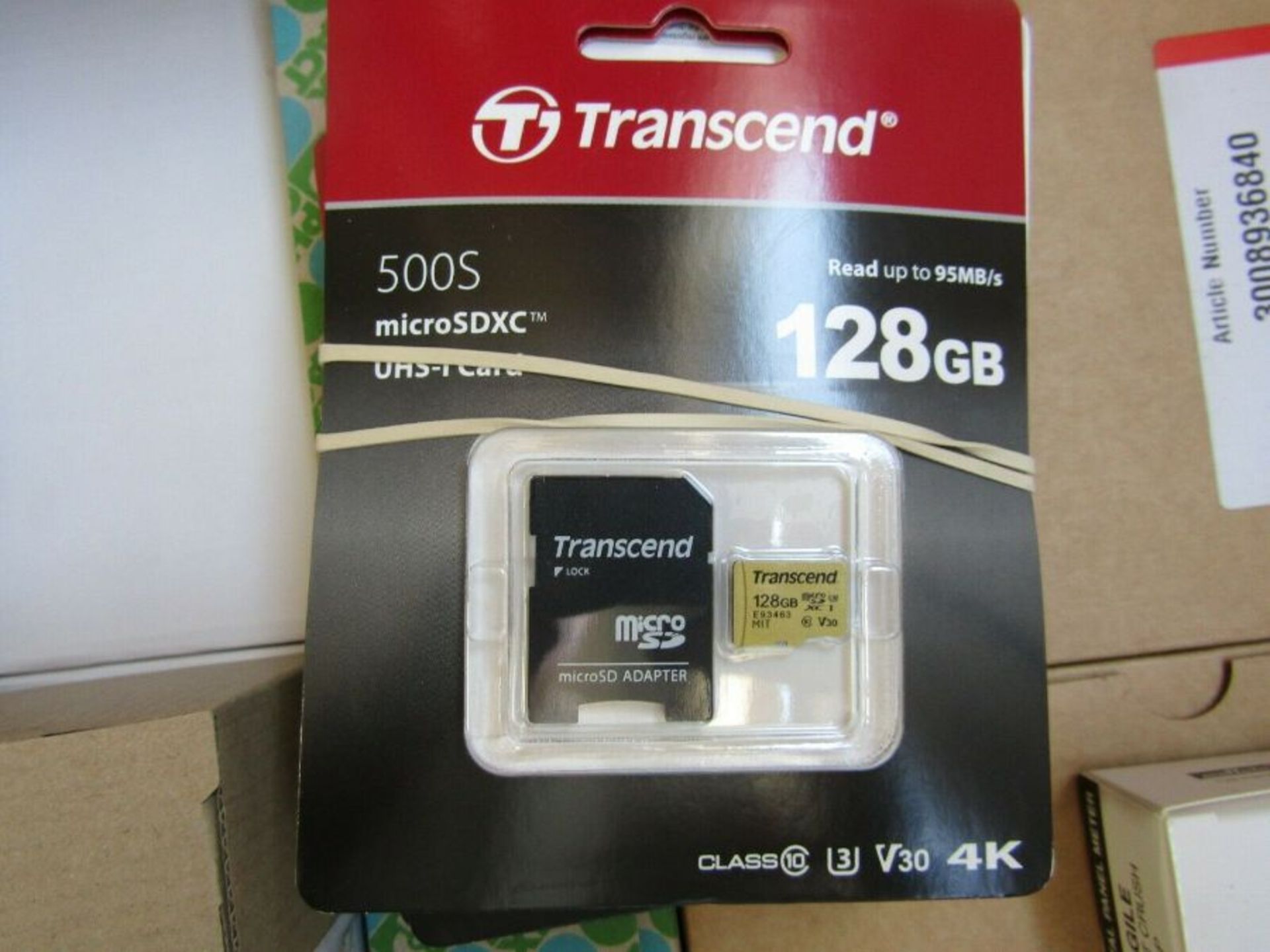 10 x Transcend Micro SD Card MLC 128GB Class 10 - TS128GUSD500S A3 3001871634