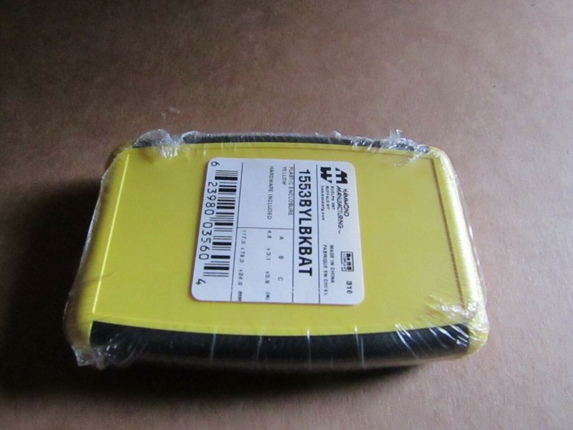 50 x Hammond 1553 Series Yellow ABS Enclosure 4.62x 3.11x 0.95 In
