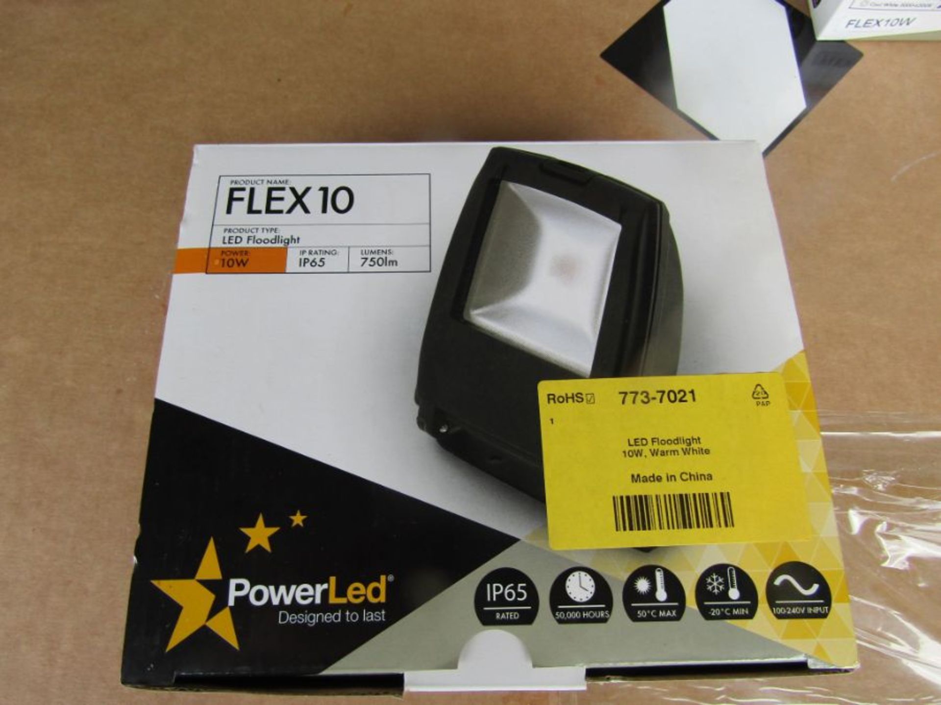 4 x PowerLED Flex10 LED Floodlight 1 LED 10 W IP65 85 - 265 V - Head 7737021 - Image 3 of 4