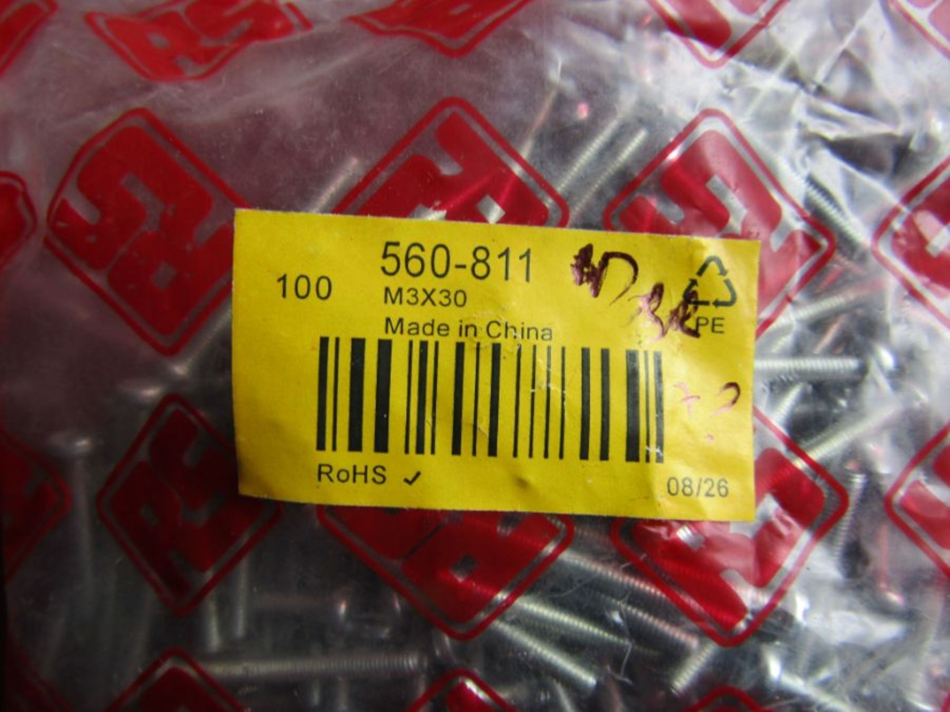 20,000 ZnPt steel slot pan head screw, M3x30mm - H7 560811 - Image 2 of 2