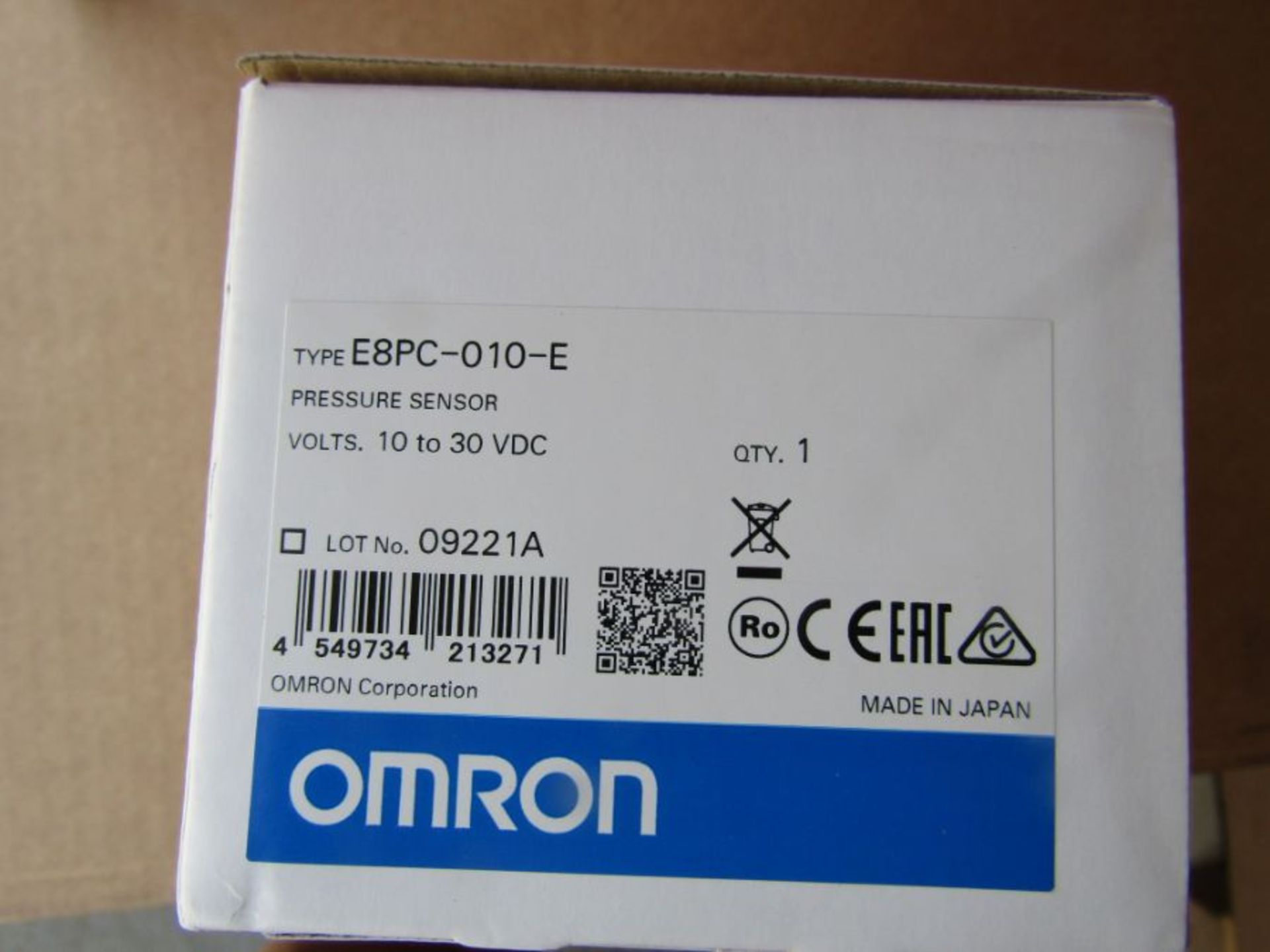 Omron EBPC Gauge Pressure Sensor for Gas Liquid 10 Bar Max Pressure BCL1 1810611 - Image 2 of 3