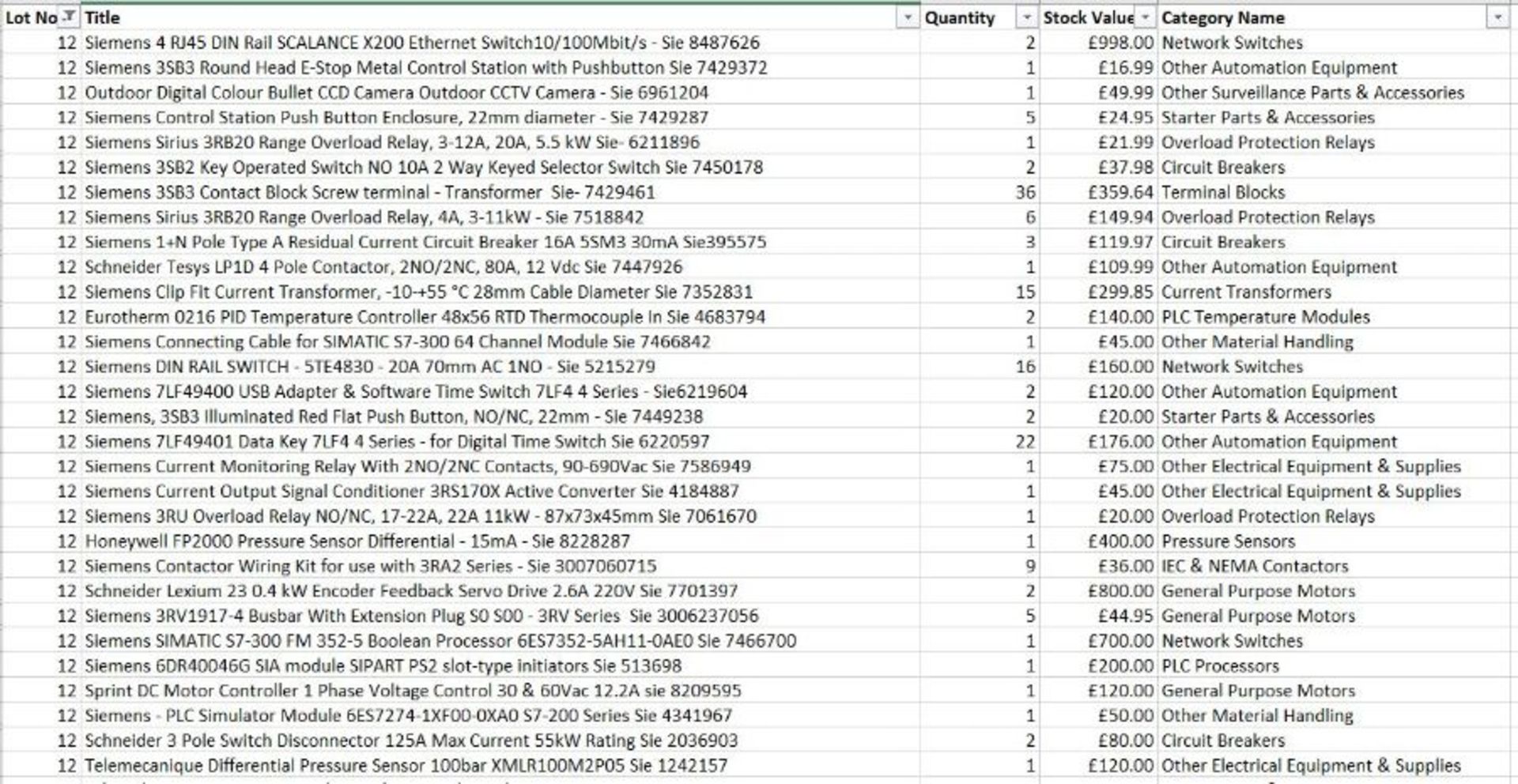 Pallet of mixed Electrical items as listed - Mainly Siemens - 43 lines ebay value of £8.5k Sie - Image 2 of 4