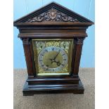 Winterhalder & Hofmeier mahogany quarter chiming Ting Tang bracket clock.