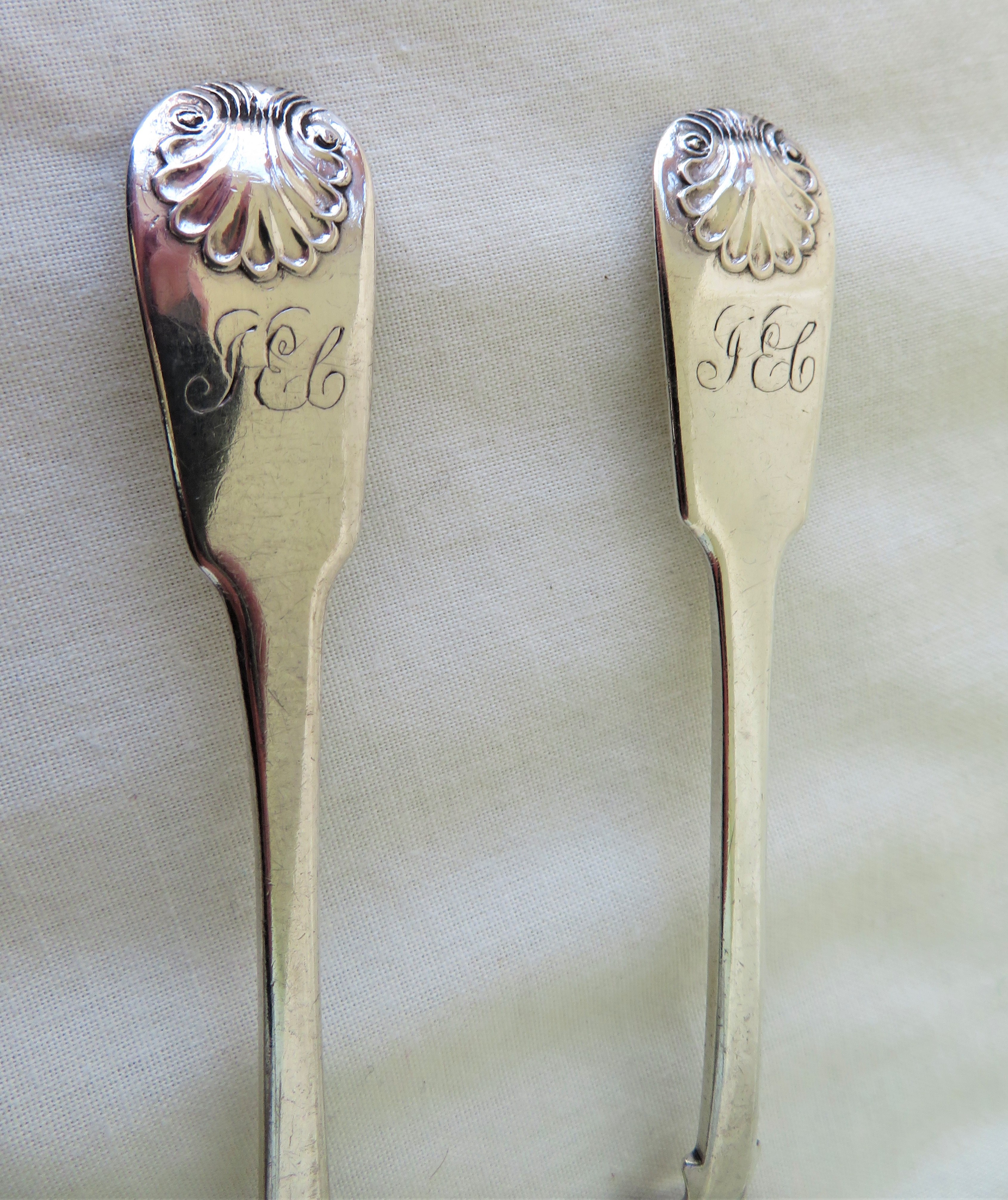 Rare Lot of 4 Scottish Provincial "Forres" Silver Teaspoons - William Ferguson c 1825-35. - Image 5 of 22