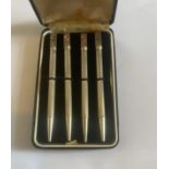 Vintage Boxed Sterling Silver Bridge Pencils.