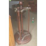 Antique Mahogany Snooker Cue Stand - 50" tall.