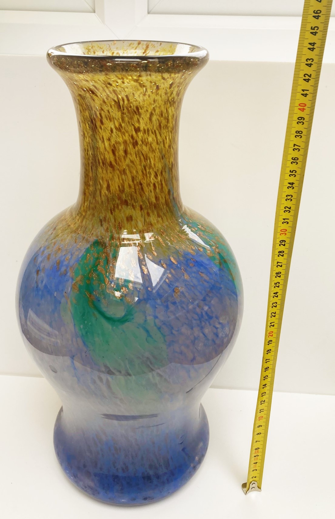 Unique, large sized, Monart Scottish Art Glass Vase - 45cm tall. - Image 3 of 6