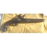 Antique Flintlock Pistol - 15 1/2" long.