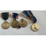 Lot of 4 Coronation Medals 1937.