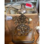 Skeleton Clock with Glass Dome - 19" tall - ticking order.
