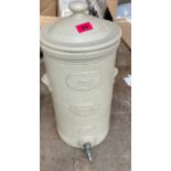 Antique Cheavin's Stoneware Water Filter - 21" tall.