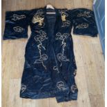 Vintage Chinese Dragon Robe 56.5 inches (144cm) long.