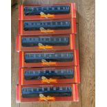 Lot of 6 Boxed Hornby Coronation Coaches.