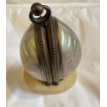 Antique French Mother of Pearl Scent Bottle Caddy 16.5cm tall.