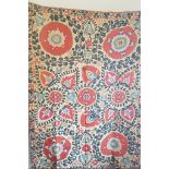 Antique Suzani Textile - Uzbekistan 19th C - 64.5 x 45 inches