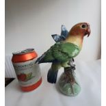 Lady Anne Gordon Dowager Marchioness of Aberdeen - Pottery Figure of a Peach Faced Lovebird