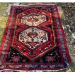 Vintage Ethnic Rug - 78" x 53".