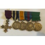 WW1 OBE Indian Medal Group to a David Fischer Asst Comm Police Calcutta.