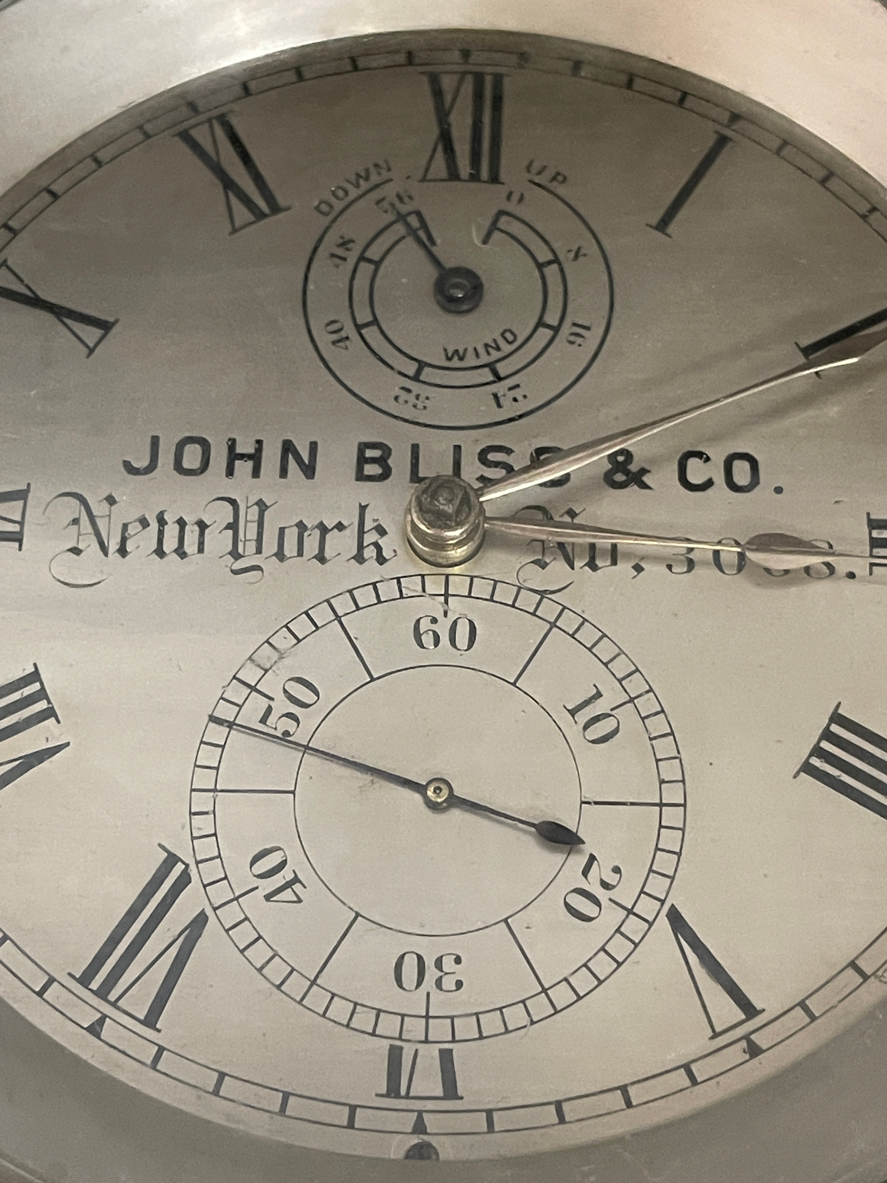 John Bliss&Co New York Cased Ships Chronometer - working order. The case measures 18.4cm x 18.4cm - Image 7 of 10