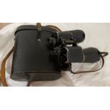 Pair of WW2 German Marine Binoculars 8 x 60 beh with Swastika mark.