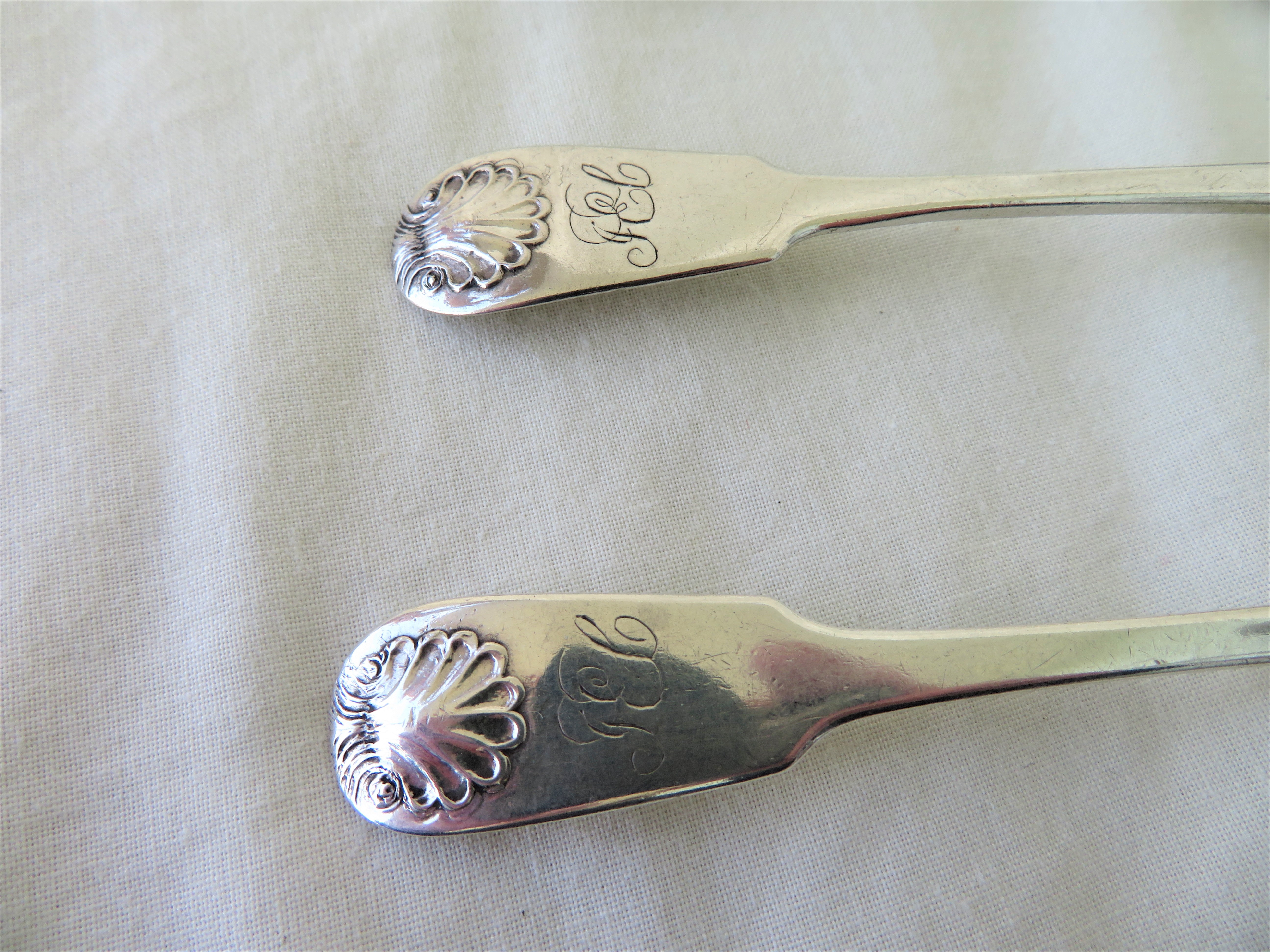 Rare Lot of 4 Scottish Provincial "Forres" Silver Teaspoons - William Ferguson c 1825-35. - Image 7 of 22