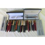 Lot of over 30 Vintage Parker Pens.