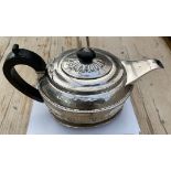 Georgian Silver Teapot and Stand with a Nautical Theme Teapot 502 grams total weight 694 grams.