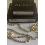 Boxed Gucci Necklace - 44cm long and Gucci Bracelet - 18cm long.