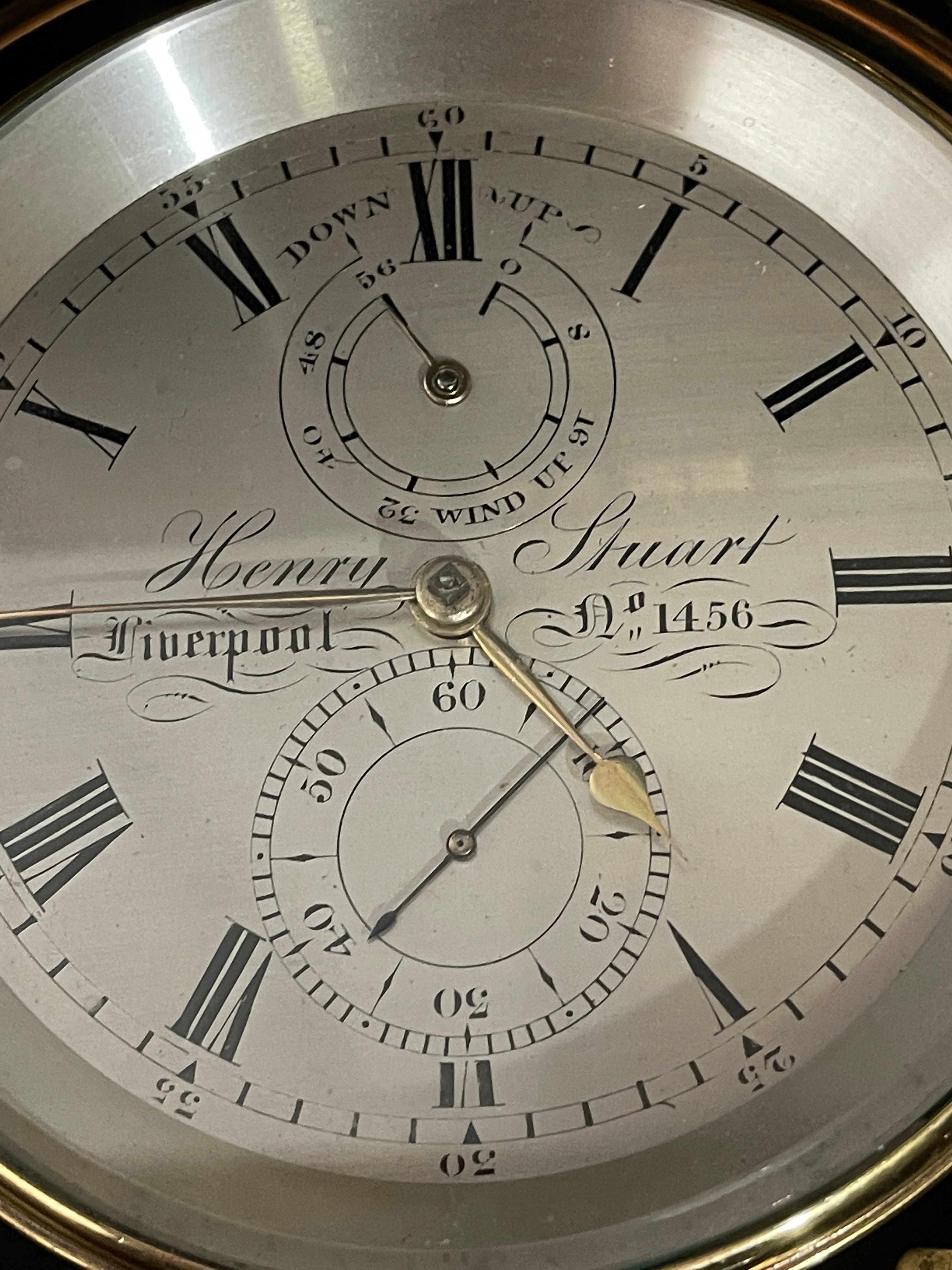 Henry Stuart Liverpool No 1456 Cased Ships Chronometer - working order. - Image 7 of 12