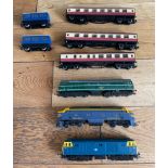 Lot of Hornby - Triang etc Diesel Engines plus Carriages.