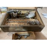 Box with Watchmakers Lathe which may be incomplete so please look at the images.