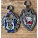 Duo of Silver Strichen Higher Grade School Medals awarded to a Alexander Keith - largest 40mm x 31mm