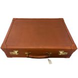 Vintage Simon Baker London Master Casemaker - Bridle Leather Attache Case - never used.