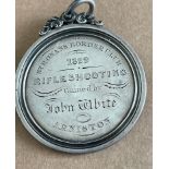 Antique Scottish Silver Stronans Border Club Rifle Shooting Medal 1829 awarded - John White Arniston