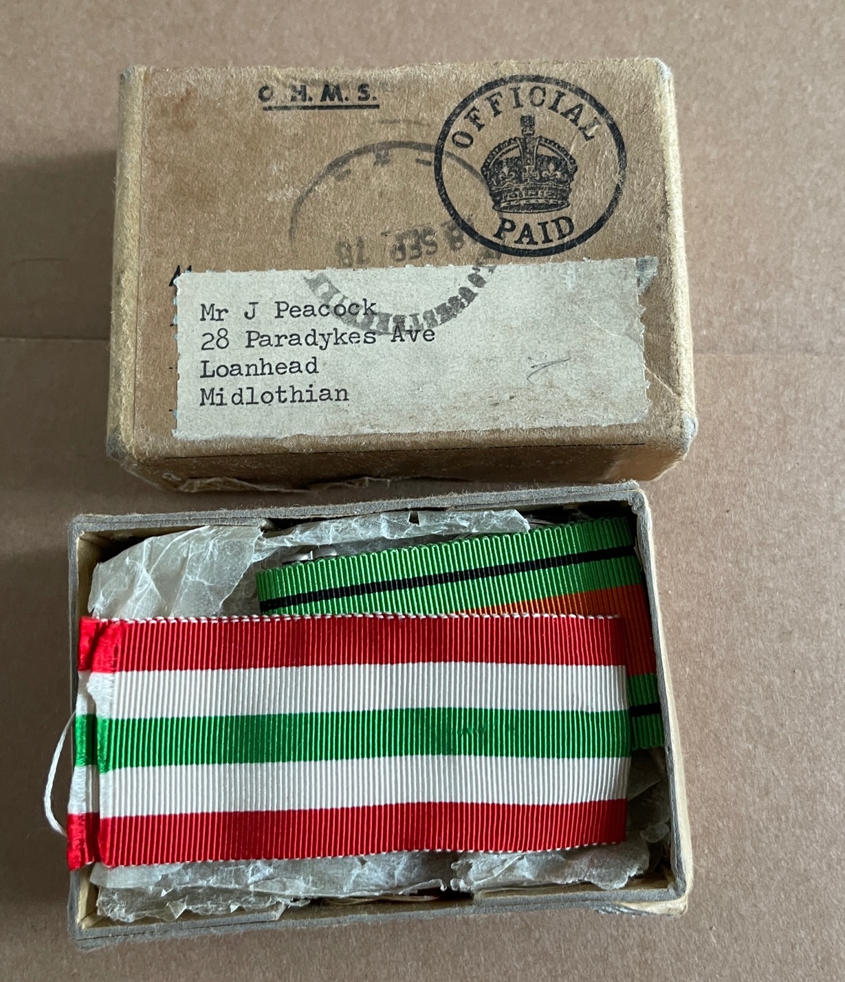 Boxed WW2 Group of 4 Medals.