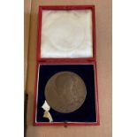 Antique Cased Queen Victoria 1837-1897 Medal - 57mm diameter.