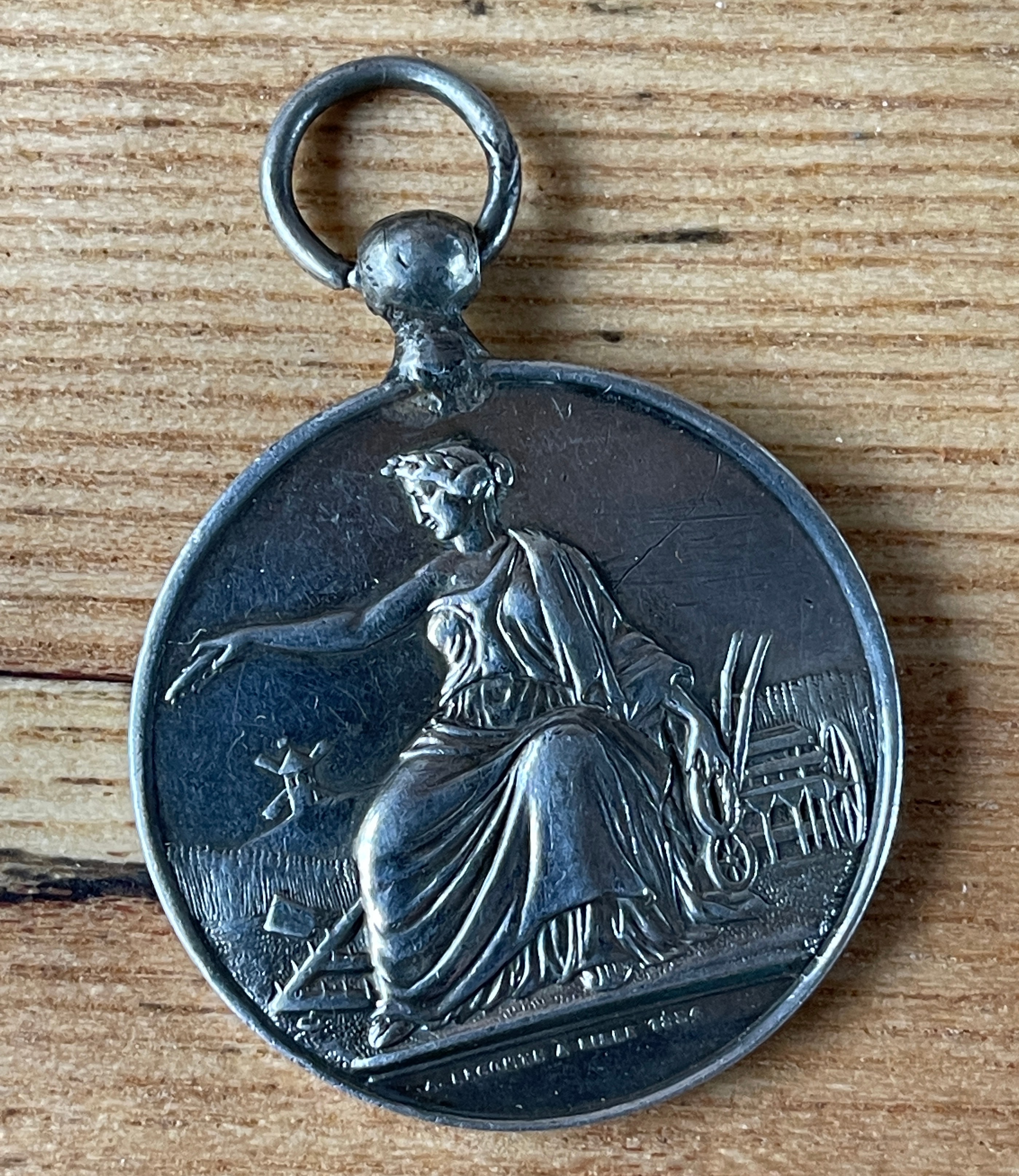 Lot of 4 Antique Agricultural Medals - British Dairymaids Association-Sir Edward Bart Medal etc. - Image 3 of 9