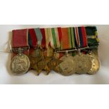 Meritorious and Territorial Medal Group of 6 Medals to a 1685964 SGT D.NICOLSON R.A.