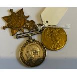 WW1 Trio of Medals to a: 164SB PTE J.MCKENNA. SCO RIF.