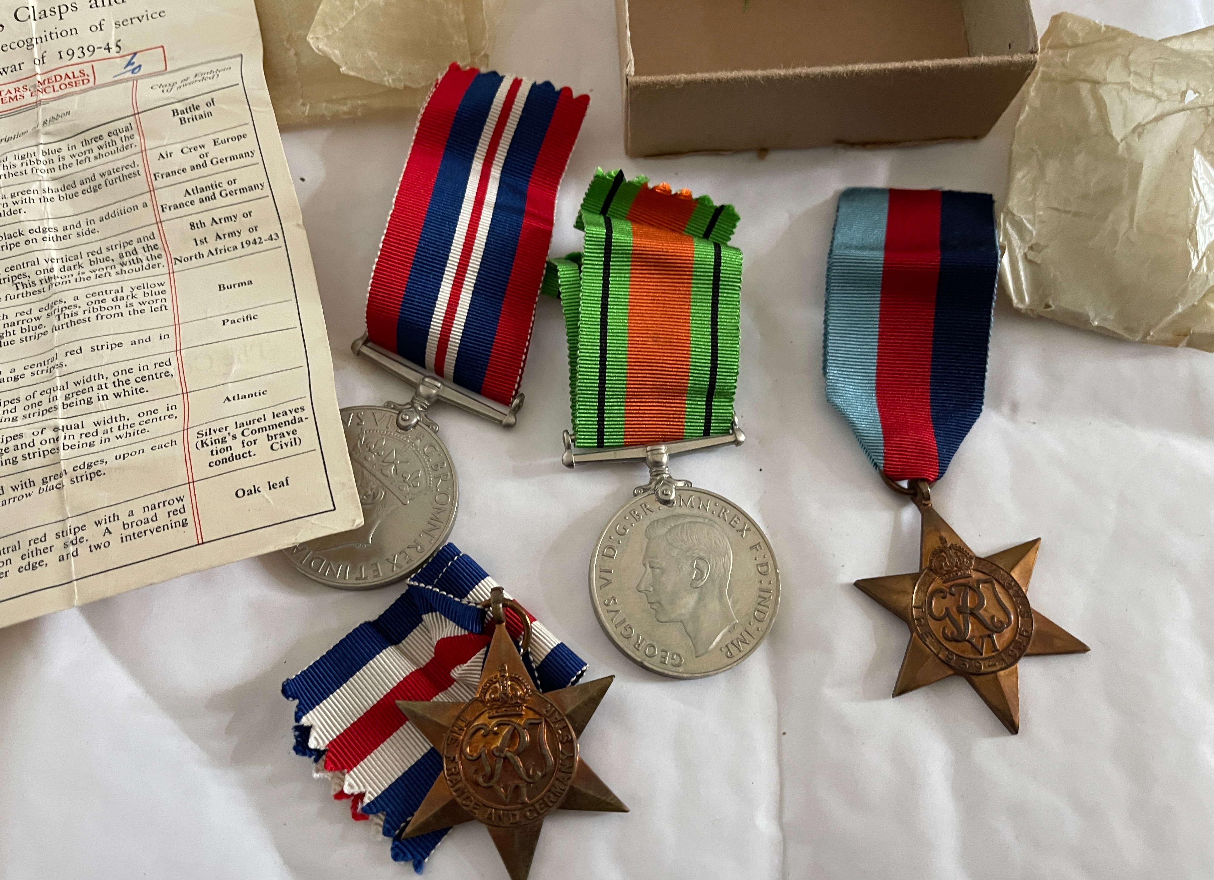 WW2 Boxed Group of 4 Medals. - Image 2 of 4