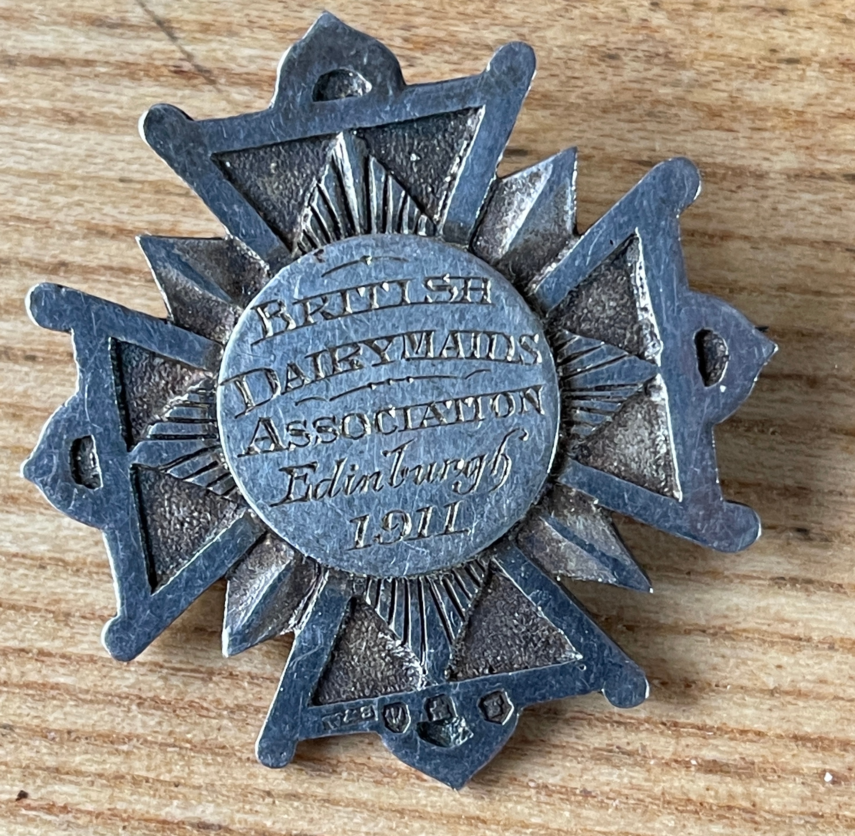 Lot of 4 Antique Agricultural Medals - British Dairymaids Association-Sir Edward Bart Medal etc. - Image 8 of 9