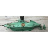 Vintage Sutcliffe Walt Disney Nautilus Submarine - untested - 10"" long.