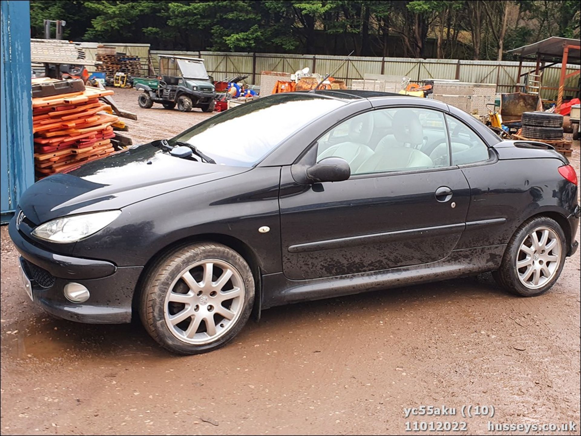 05/55 PEUGEOT 206 CC ALLURE HDI - 1560cc 2dr Convertible (Black, 100k)