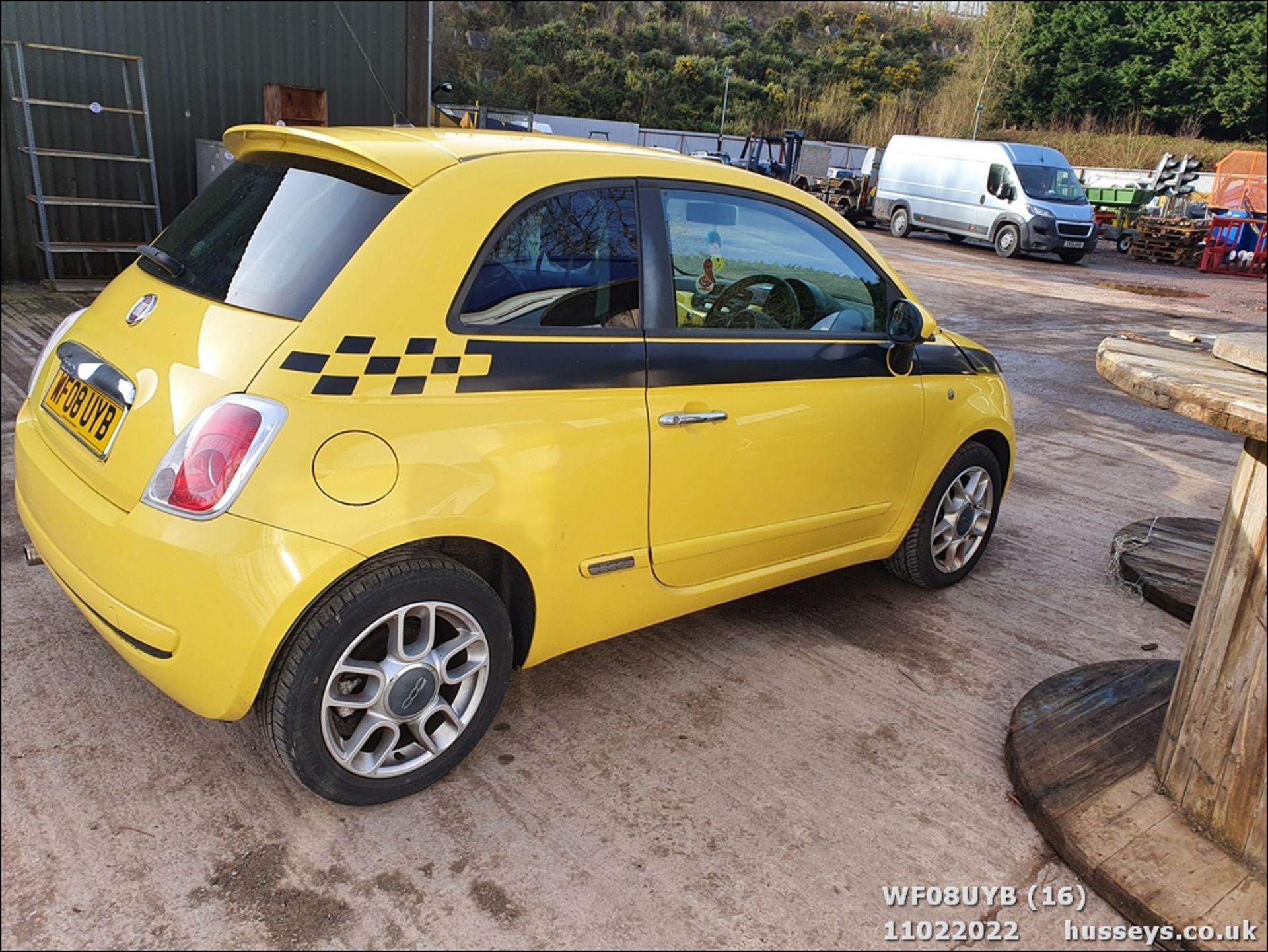 08/08 FIAT 500 SPORT RHD - 1368cc 3dr Hatchback (Yellow) - Image 16 of 26