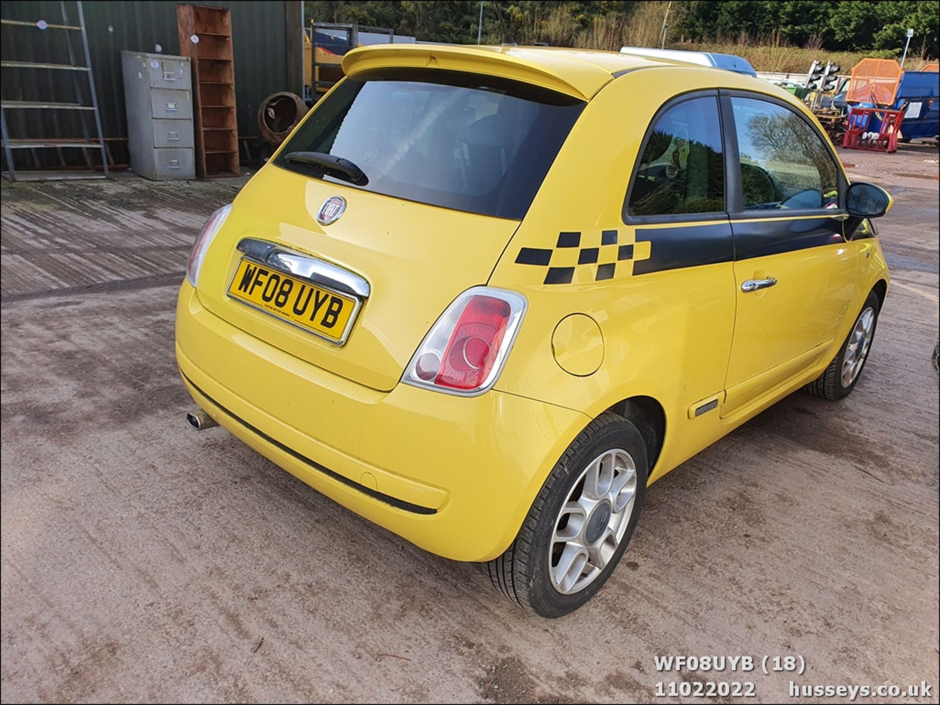 08/08 FIAT 500 SPORT RHD - 1368cc 3dr Hatchback (Yellow) - Image 18 of 26