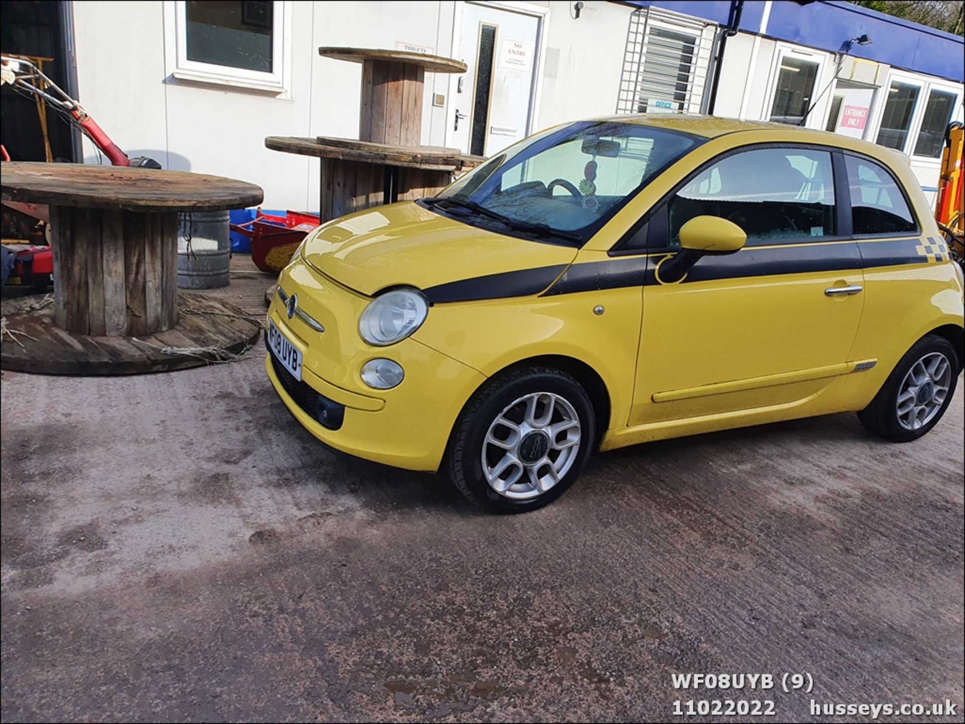 08/08 FIAT 500 SPORT RHD - 1368cc 3dr Hatchback (Yellow) - Image 9 of 26